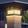 Vintage Square Waterproof Solar Wall Light for Outdoor Garden Use 4