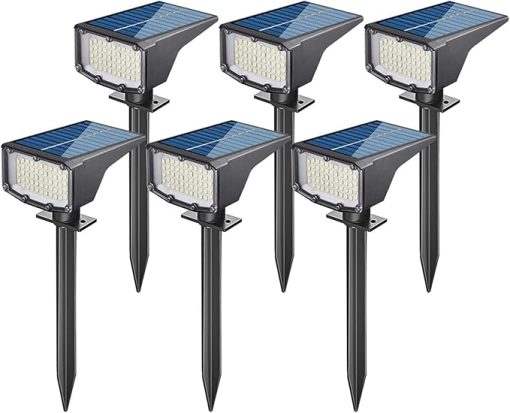 Solar Waterproof Wall Light Spotlight 6pcs for Outdoor Garden Use
