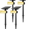 Black Waterproof Outdoor Post Lights with Tempered Glass for Gardens 4
