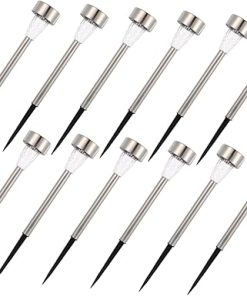 12pcs Solar Outdoor Pathway Lights Waterproof Landscape Lighting Kit
