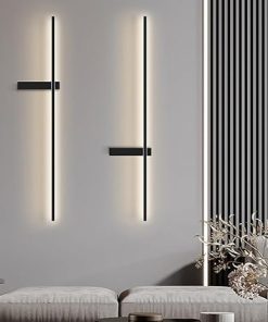 Outdoor LED Wall Sconce IP65 Waterproof Black Linear Wall Light 2