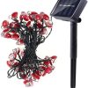 Solar Meteor Shower String Lights for Holiday Tree Decor, 8 Pieces 4