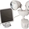 Maxsa Innovations Solar Powered Dual Head LED Light for Outdoors