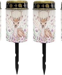 Solar Garden Stake Lights for Outdoors Waterproof Decorative Lanterns