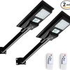 2-in-1 Solar Fence Lights, Motion Sensor Outdoor Lights, 270° Wide-Angle Illumination, 54 LEDs White Light&4 LEDs Warm Light, Dusk to Dawn Step Light for Yard, Pathway, Porch, 6 Pack 4