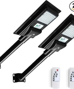 Outdoor Solar Street Lights with Motion Sensor and Remote Control