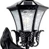 Solar LED Post Lamp for Outdoor Garden Patio Deck Lighting 4