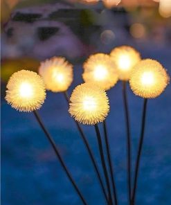 Solar Dandelion Lights for Gardens Walkways Lawns Courtyards 4pcs