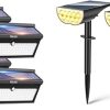 Baxia Technology 100 LED Solar Motion Sensor Lights 2 Pack Warm White 4