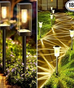 Warm White Pathway Lights 8 Pack and 10 Pack for Outdoor Use