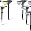 BAXIA Solar Spot Lights Outdoor Warm and Cold White 8 Pack Set 3