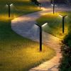 Solar Powered Outdoor Courtyard Lights Automatically Turn On at Night