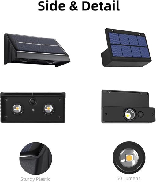 Solar Address Wall Lights and Waterproof Fence Lights for Outdoors - Image 2