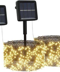 Solar Fairy Lights for Indoor Outdoor Decor 400 LED Warm White 8 Modes 2