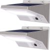 Outdoor Solar Post Lights 4 Pack Waterproof LED Pillar Lamp 3 Modes 4