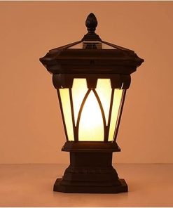 Outdoor Waterproof Solar Pillar Lamp for Garden and Lawn Lighting 2