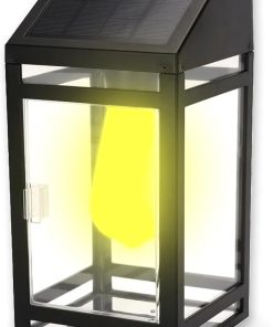 Outdoor Solar LED Wall Lantern with Edison Bulb Waterproof IP65