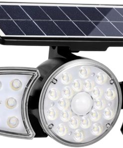 Outdoor Solar Motion Sensor Wall Light 400Lm 3-Head Waterproof