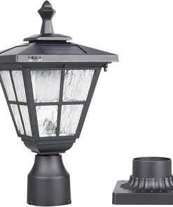 Kemeco ST4325Q Solar LED Post Light Cast Aluminum Fixture for Outdoor