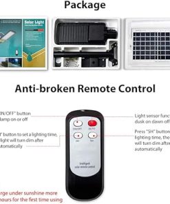 16000lm Solar Street Light with Remote Control for Outdoor Security 2