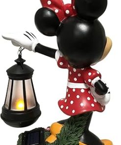 Disney Minnie Mouse Solar LED Lantern Outdoor Garden Statue 12 Inches 2