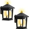 Solar Outdoor Motion Sensor Lights 3 Modes Waterproof 2 Pack