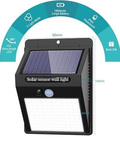 10 Pack Solar Motion Sensor Lights IP65 Waterproof for Outdoor Use 2