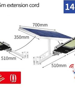 Solar Power LED Street Light Outdoor Waterproof for Garden and Patio 2