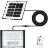 LED Solar Floodlight IP67 Waterproof Outdoor Wall Light with Remote