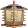 Solar LED Decorative Patio Lights Waterproof Wall Lights 2 Pack 3
