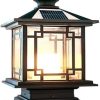 Outdoor Solar Metal Wall Lamp Waterproof Flickering Lights for Garden 4