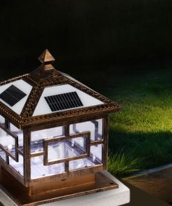 Solar Post Cap Lamp for Outdoor Fence and Column Lighting  
European Garden Decorative Lighting Fixtures for Outdoor Spaces  
Vintage Exterior Villa Pillar Lights for Courtyard Decor  
Landscape Stigma Lantern for Patio and Railing Illumination 2