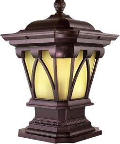 Solar Wall Lamp Metal Flickering Lights Waterproof for Outdoor Use