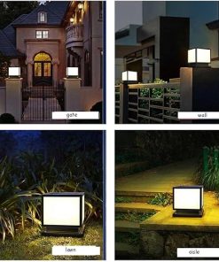 Large Waterproof Solar Pole Lights with Remote for Outdoor Patio Use 2