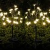 Evergreen Handpainted Glass Metal Solar Lantern for Indoor Outdoor 3