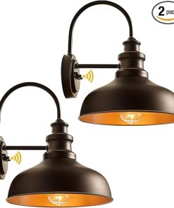 VIANIS Gooseneck Barn Lights Outdoor 2 Pack for Farmhouse Use