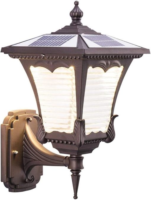 LED Wall Sconces Vintage Industrial Outdoor Waterproof Solar Lamps