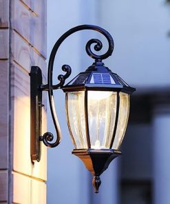 Solar Wall Lamps Outdoor Dusk to Dawn LED Sconce Weatherproof Light