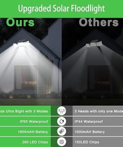 Solar Flood Lights 280 LED Outdoor IP65 Waterproof Motion Sensor 2