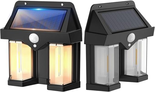 Solar Wall Lamp with 3 Lighting Modes for Outdoor Use IP65 Waterproof