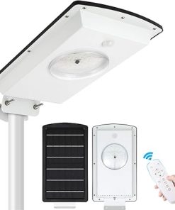 Solar Street Lights Outdoor Motion Sensor Dimmable Timer Dusk to Dawn