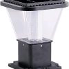 Outdoor Solar LED Pillar Light for Courtyard and Patio Use 4