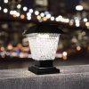 Solar Modern Column Post Lights for Outdoor Deck and Porch Use 3