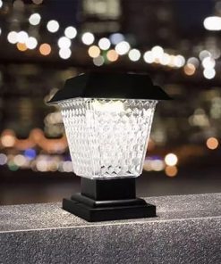 Solar Outdoor LED Column Post Lights for Deck and Porch Lighting
