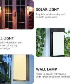 DOITOOL Outdoor Solar Wall Sconces Lights for Garden and Yard 2