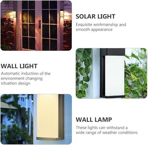 DOITOOL Outdoor Solar Wall Sconces Lights for Garden and Yard - Image 2