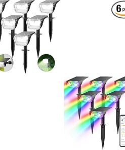 Linkind 60 LED Solar Lights Outdoor Smart Spotlight SL5 30% Efficiency