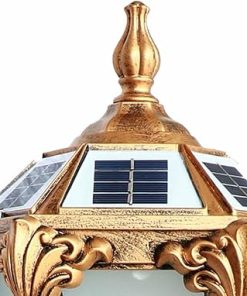 Black Waterproof Solar Wall Lamp with 3 Lighting Modes for Outdoors 2