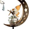 Vintage Solar Landscape Lighting Aluminum Pathway Lights with Glass Shade 4