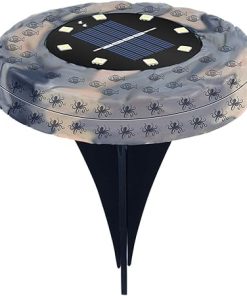Solar Powered Waterproof Underground Garden Lights with Warm Glow